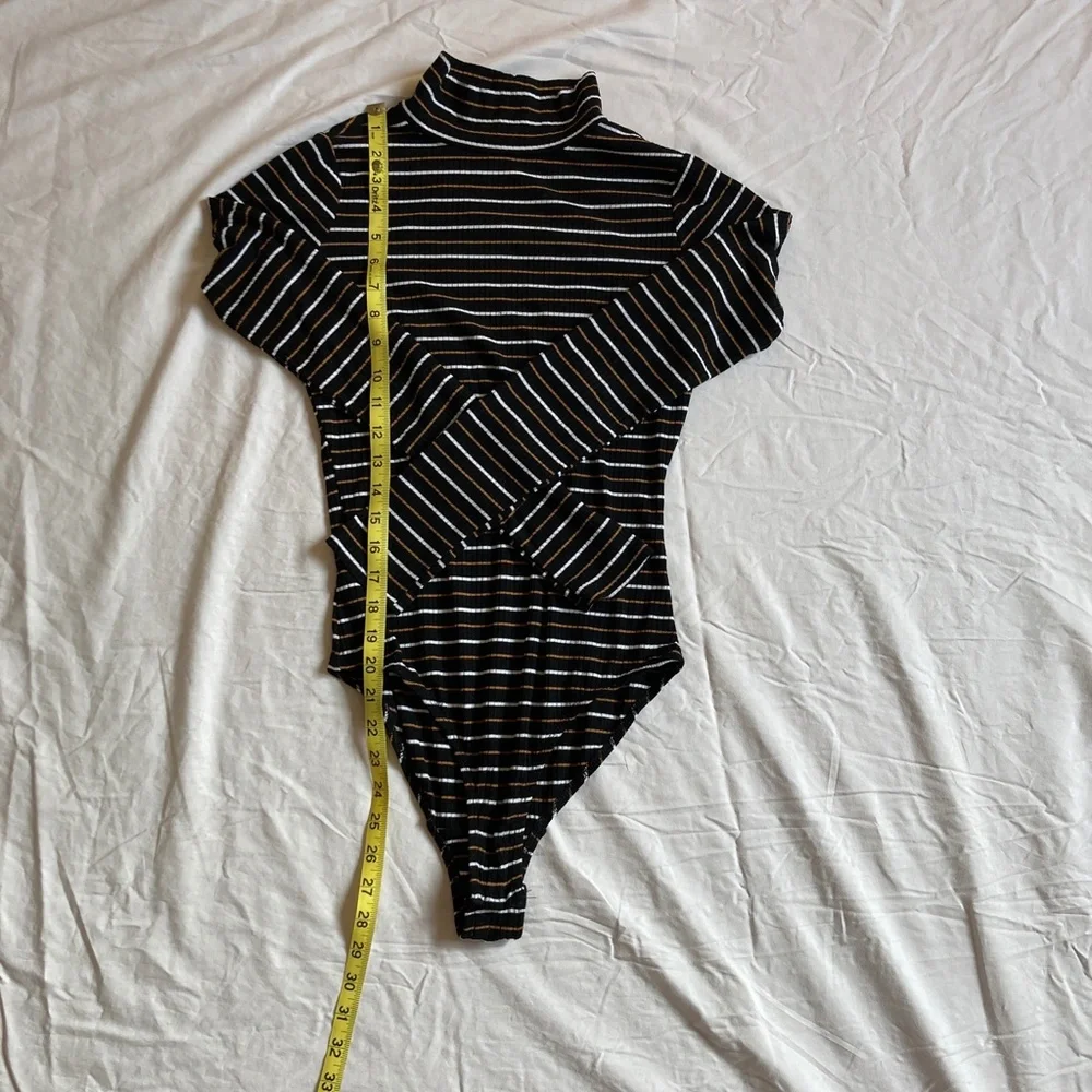 BP Long Sleeve Striped Bodysuit Small - Picture 2 of 9